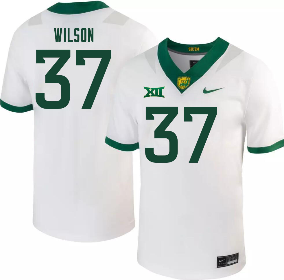 Men-Youth #37 Tay'Shawn Wilson Baylor Bears 2023 College Football Jerseys Stitched Sale-White